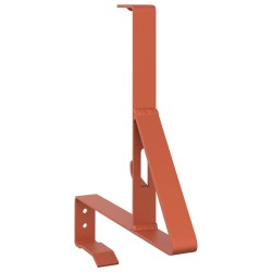 Support de Garde Neige 2 pcs Rouge 29,5 x 3 x 34,5 cm Acier 543455543455