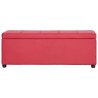 Banc avec compartiment de rangement 116 cm Rouge Similicuir 543459543459