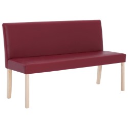 Banc 139,5 cm Rouge bordeaux Similicuir 543460543460