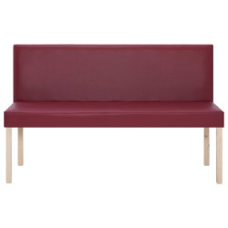 Banc 139,5 cm Rouge bordeaux Similicuir 543460543460