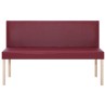 Banc 139,5 cm Rouge bordeaux Similicuir 543460543460