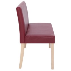 Banc 139,5 cm Rouge bordeaux Similicuir 543460543460