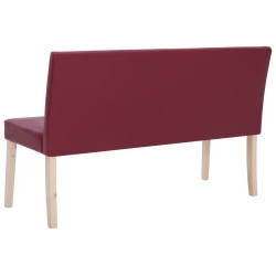 Banc 139,5 cm Rouge bordeaux Similicuir 543460543460