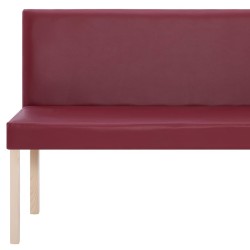 Banc 139,5 cm Rouge bordeaux Similicuir 543460543460