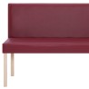 Banc 139,5 cm Rouge bordeaux Similicuir 543460543460