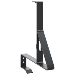 Support de Garde Neige 6 pcs Noir 29,5 x 3 x 34,5 cm Acier 543467543467