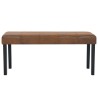 Banc 106 cm Marron Similicuir daim 543468543468