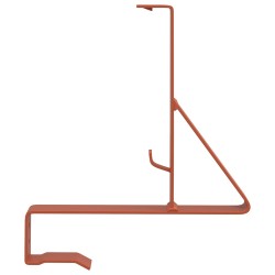 Support de Garde Neige Rouge 29,5 x 3 x 34,5 cm Acier 543471543471