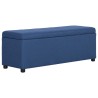 Banc avec compartiment de rangement 116 cm Bleu Polyester 543472543472