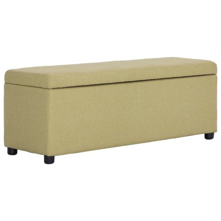 Banc avec compartiment de rangement 116 cm Vert Polyester 543474543474