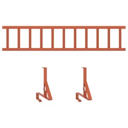 Protection de neige pour toit Rouge 100 x 29,5 x 34,5 cm Acier 543476543476