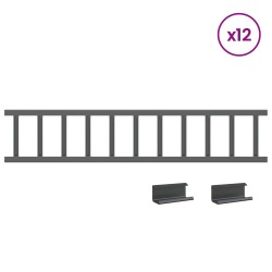 Protection de neige pour toit Anthracite 1200 x 2,5 x 20 cm 543479543479