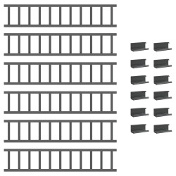 Protection de neige pour toit Anthracite 600 x 2,5 x 20 cm 543480543480