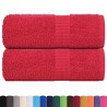 Serviettes d'invité FROGN 2 pcs rouge 30x50 cm 360 g/m² 543483543483