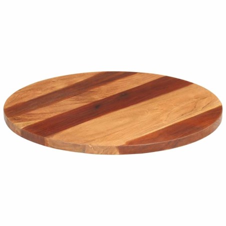 Dessus de table bois massif d'acacia rond 25-27 mm 60 cm 543487543487