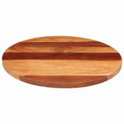 Dessus de table bois massif d'acacia rond 25-27 mm 60 cm 543487543487