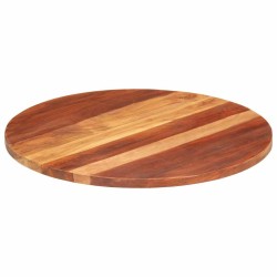 Dessus de table bois massif d'acacia rond 25-27 mm 70 cm 543488543488