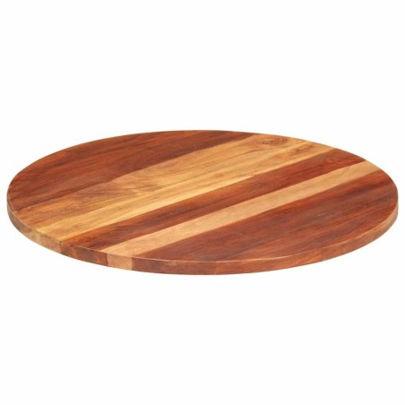 Dessus de table bois massif d'acacia rond 25-27 mm 70 cm 543488543488