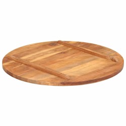 Dessus de table bois massif d'acacia rond 25-27 mm 80 cm 543489543489