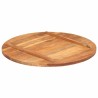 Dessus de table bois massif d'acacia rond 25-27 mm 80 cm 543489543489