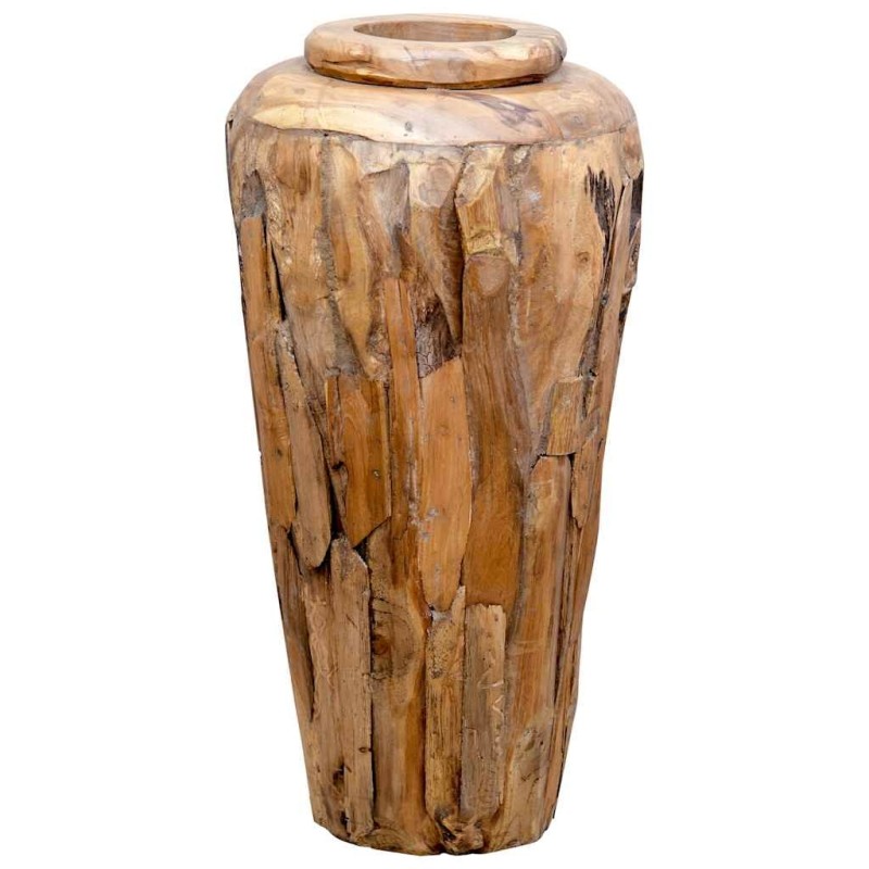 Vase de décoration 40 x 80 cm Bois de teck solide 543503543503