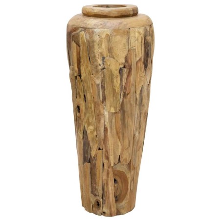 Vase de décoration 40 x 100 cm Bois de teck solide 543505543505