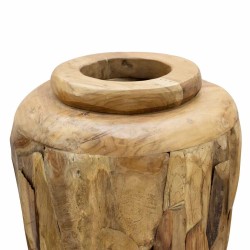 Vase de décoration 40 x 100 cm Bois de teck solide 543505543505