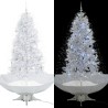 Arbre de Noël neigeux avec base de parapluie Blanc 190 cm 543507543507