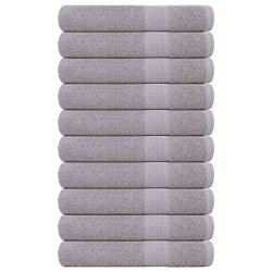 Serviettes de sauna FROGN 10 pcs gris 80x200 cm 360 g/m² 543511543511