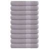 Serviettes de sauna FROGN 10 pcs gris 80x200 cm 360 g/m² 543511543511