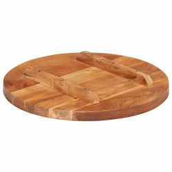 Dessus de table bois massif d'acacia rond 25-27 mm 40 cm 543512543512