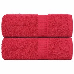 Serviettes de toilette FROGN 2 pièces Rouge 30x30 cm 360 g/m² 543514543514