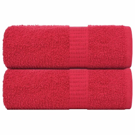 Serviettes de toilette FROGN 2 pièces Rouge 30x30 cm 360 g/m² 543514543514