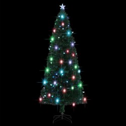 Arbre de Noël pré-éclairé avec support et LED 240 cm fibre optique 543515543515