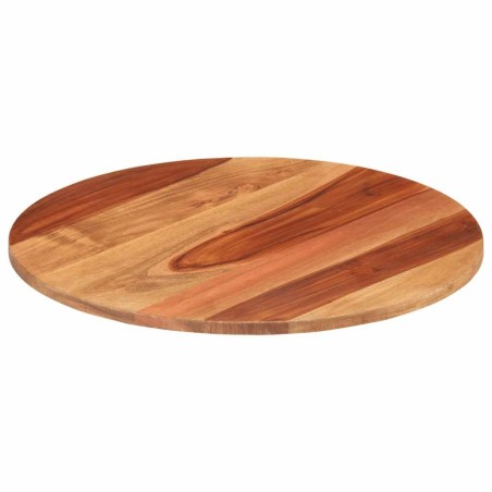 Dessus de table bois massif d'acacia rond 15-16 mm 40 cm 543529543529
