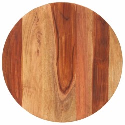 Dessus de table bois massif d'acacia rond 15-16 mm 50 cm 543530543530