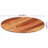 Dessus de table bois massif d'acacia rond 15-16 mm 50 cm 543530543530
