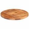 Dessus de table bois massif d'acacia rond 25-27 mm 50 cm 543531543531