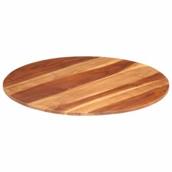 Dessus de table bois massif d'acacia rond 15-16 mm 80 cm 543534543534