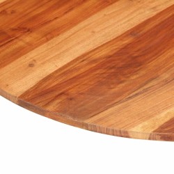 Dessus de table bois massif d'acacia rond 15-16 mm 80 cm 543534543534