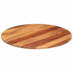 Dessus de table bois massif d'acacia rond 15-16 mm 70 cm 543535543535