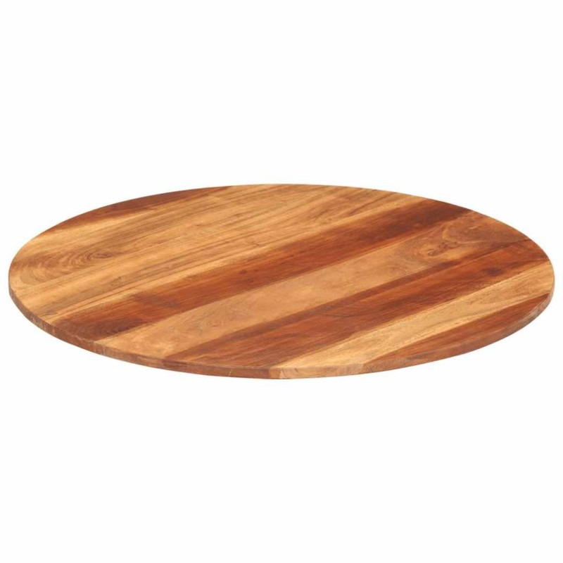 Dessus de table bois massif d'acacia rond 15-16 mm 70 cm 543535543535