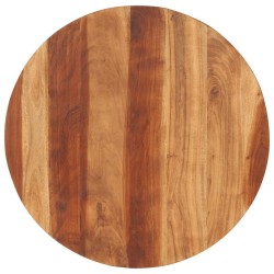 Dessus de table bois massif d'acacia rond 15-16 mm 70 cm 543535543535
