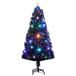 Arbre de Noël pré-éclairé avec support et LED 120 cm fibre optique 543539543539