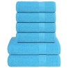 Ensemble de serviettes FROGN 6 pcs turquoise 360 g/m² 543545543545