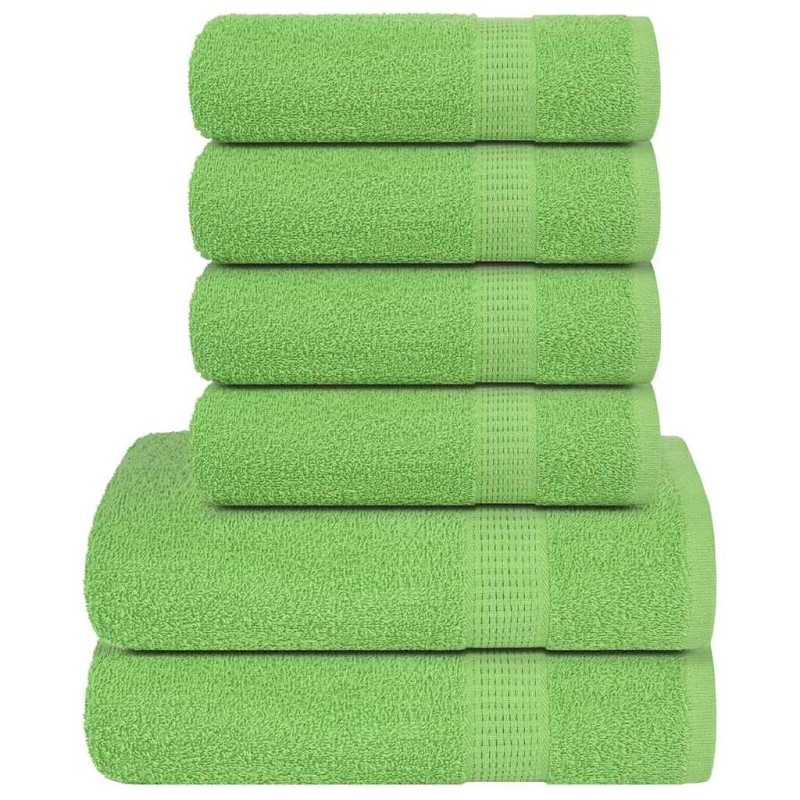 Ensemble de serviettes FROGN 6 pcs vert pomme 360 g/m² 543553543553