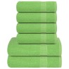 Ensemble de serviettes FROGN 6 pcs vert pomme 360 g/m² 543553543553