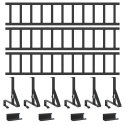 Protection de neige pour toit Noir 300 x 29,5 x 34,5 cm Acier 543559543559