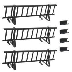 Protection de neige pour toit Noir 300 x 29,5 x 34,5 cm Acier 543559543559