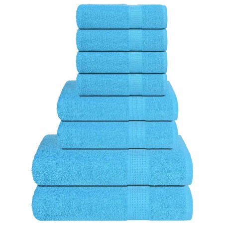 Ensemble de serviettes FROGN 8 pcs turquoise 360 g/m² 543566543566